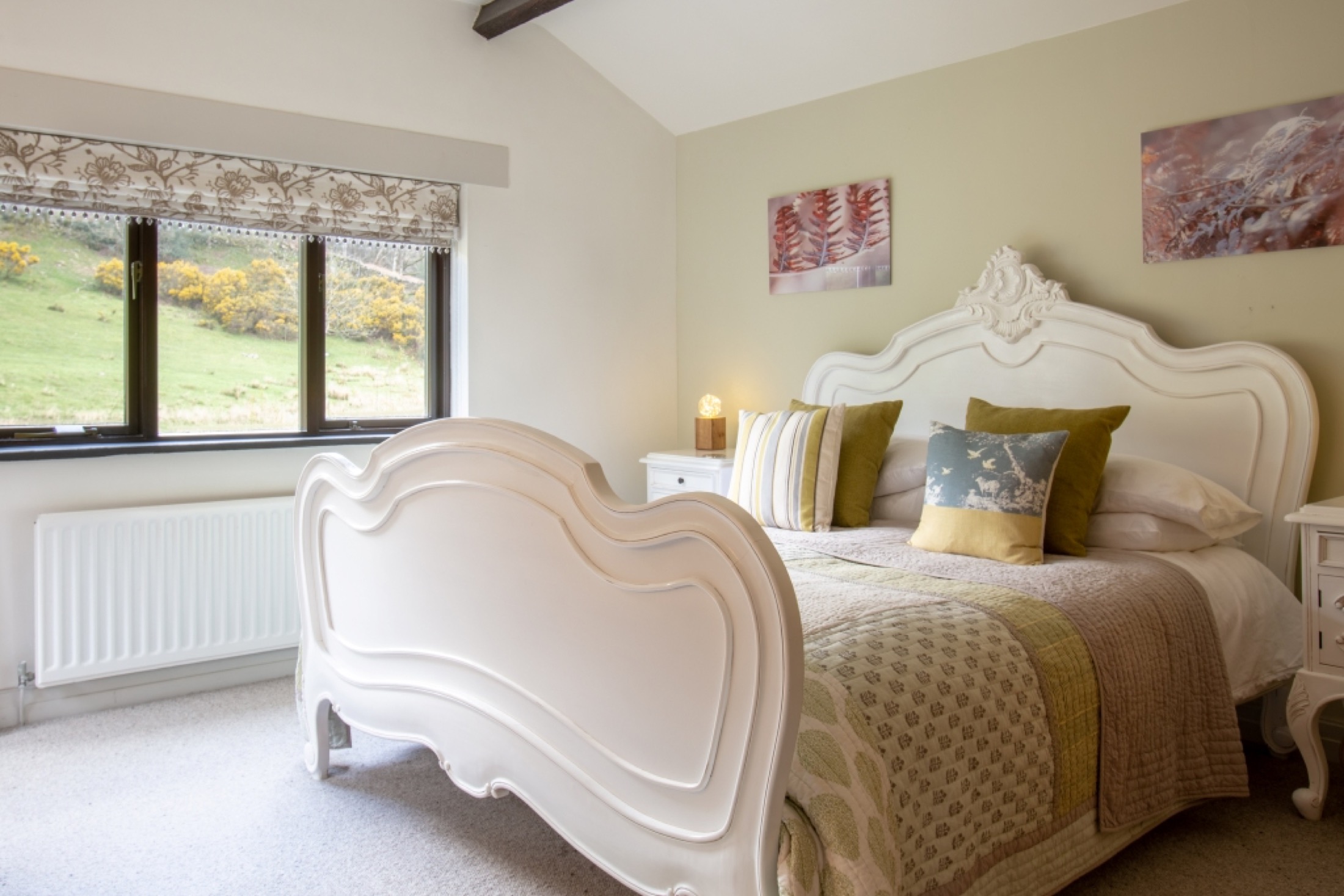 King bedroom detail at Fell Cottage