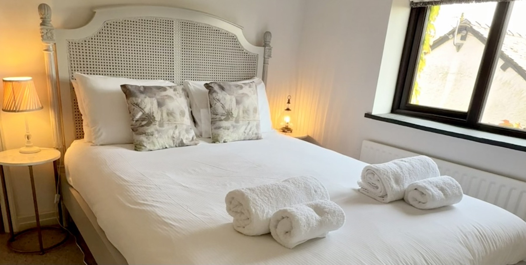 Master bedroom at Fell Cottage